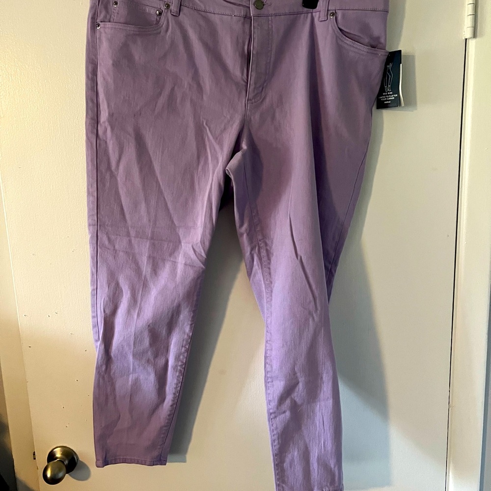Lilac chaps ankle jeans NWT